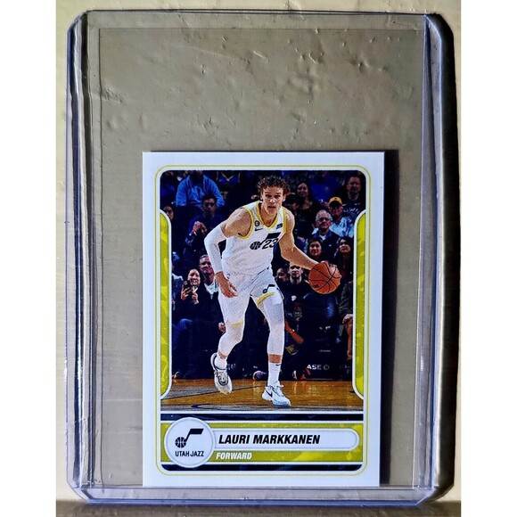 2023-24 Lauri Markkanen Panini NBA Basketball #480 Sticker Utah Jazz - Picture 1 of 2